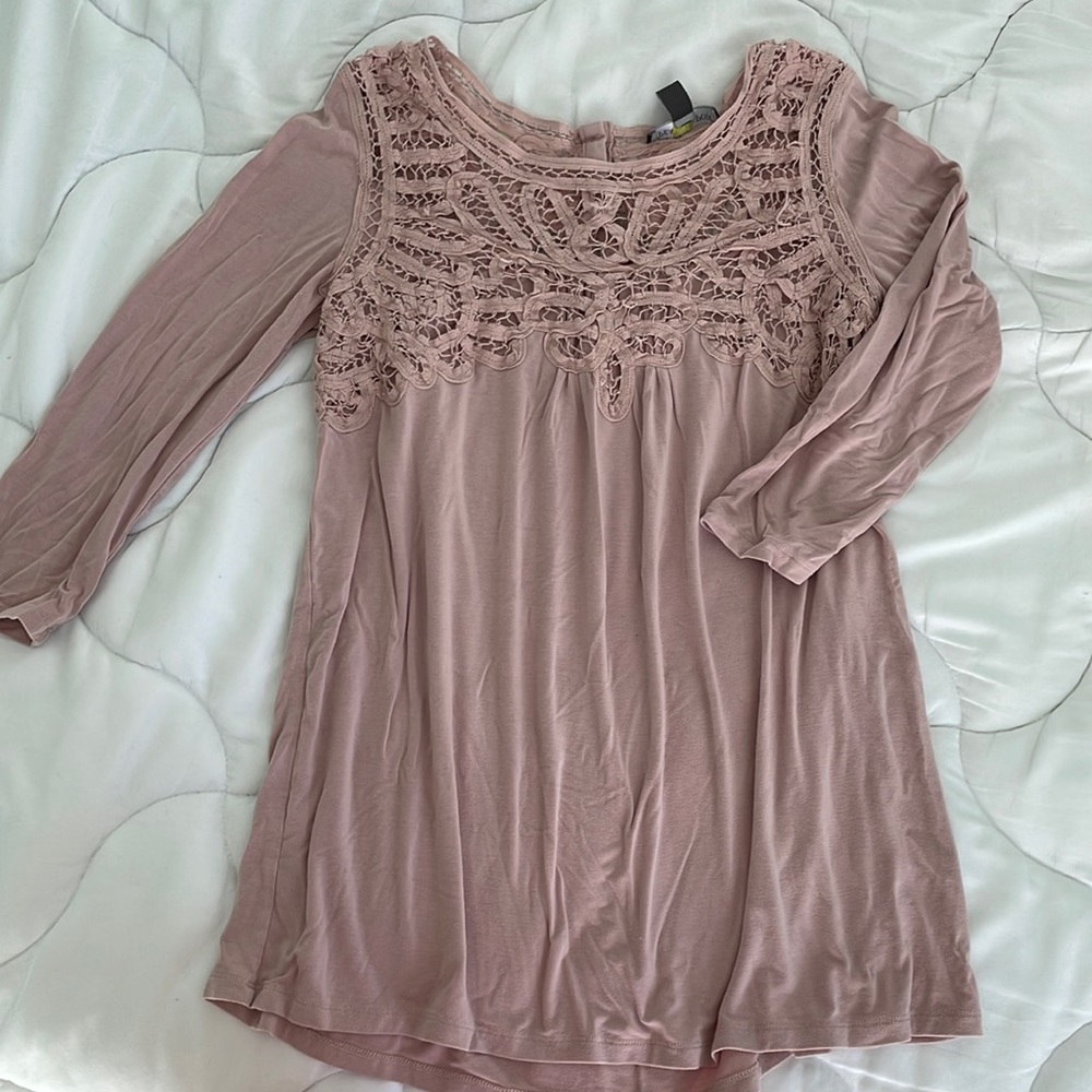 Knit maternity long sleeve top